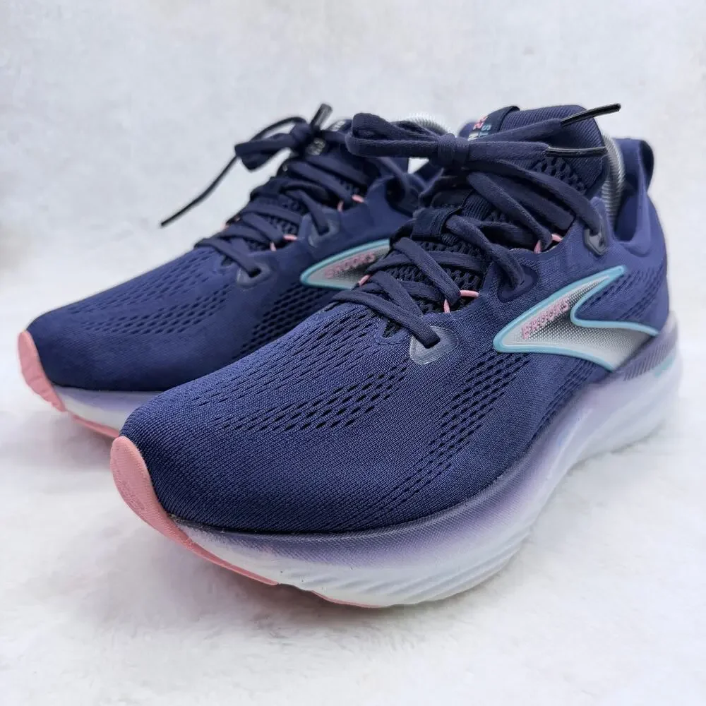 Brooks Glycerin GTS 22 Womens Running Shoes Blue Ribbon Peacoat Size 9 Support